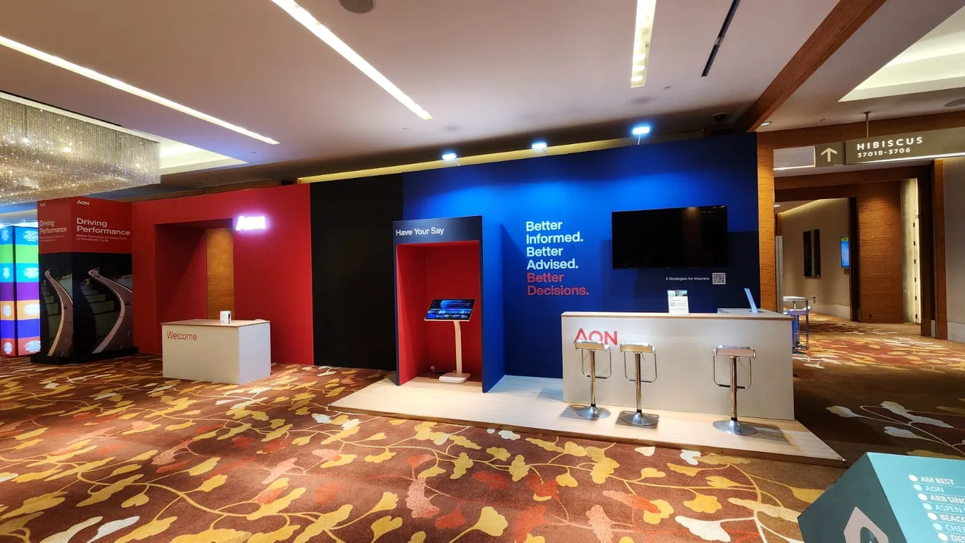 Two-storey industrial exhibition stand with meeting rooms contracted by JOKO