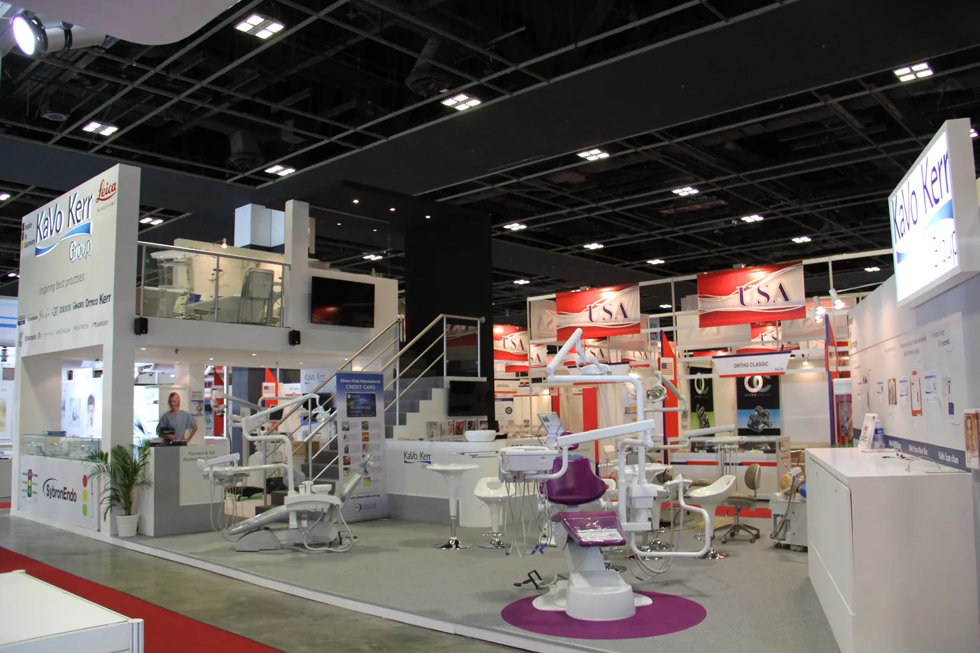 Multi-zone custom exhibition stand built by JOKO exhibition stand builders